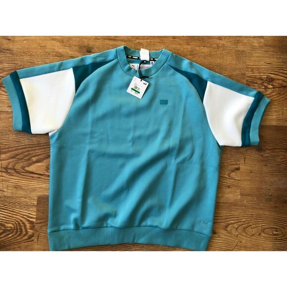 Puma Men’s TMC Hustle Way The Miami Story Top Maui Blue Shirt 531213 01 Sz M NWT - Picture 1 of 12